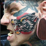 Tattoos - Wolf Face Tattoo - 101439